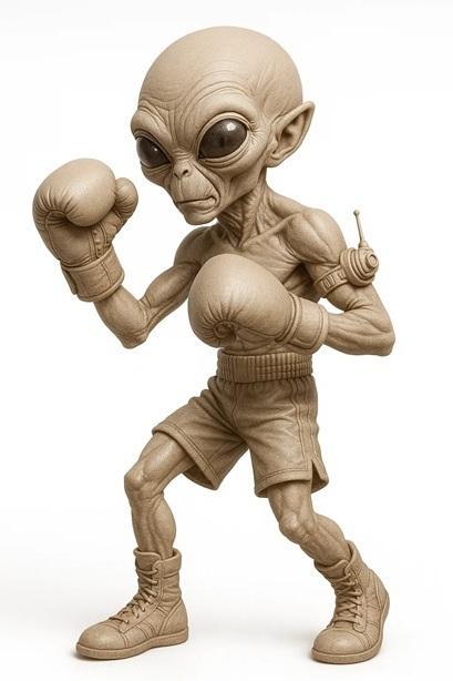 Alien - Boxer Printable Doll