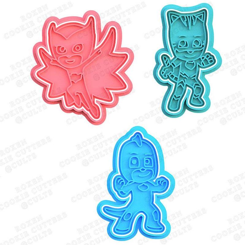 PJ Masks hero cookie cutter set of 3