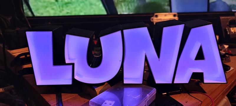 First name LUNA luminous