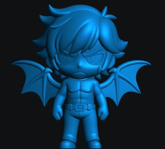 Akira Fudo - Devilman Crybaby STL Chibi Figure