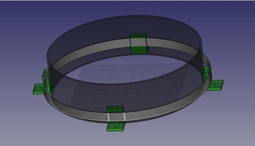 Ventilation flange attachment (for Redsail X700 laser)
