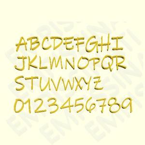 INK FREE - 3D LETTERS ACCENTED, NUMBERS AND SYMBOLS