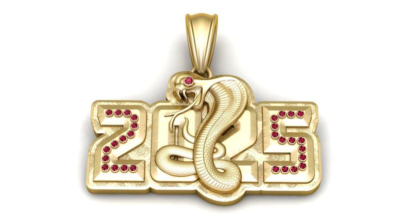 2025 Cobra Pendant – 3D Printable Model