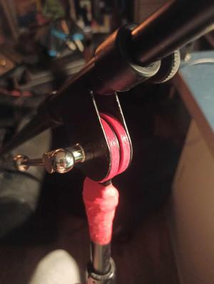 Mic stand rubber disc quick fix