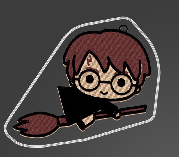 Key ring Harry Potter animated kawaii style