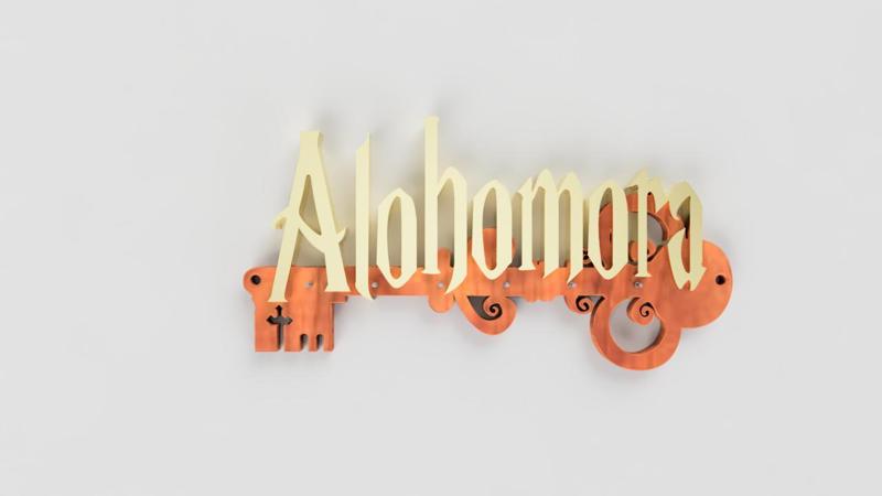 Alohomora Wall Keychain
