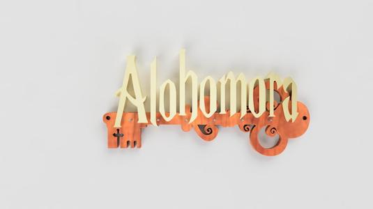 Alohomora Wall Keychain