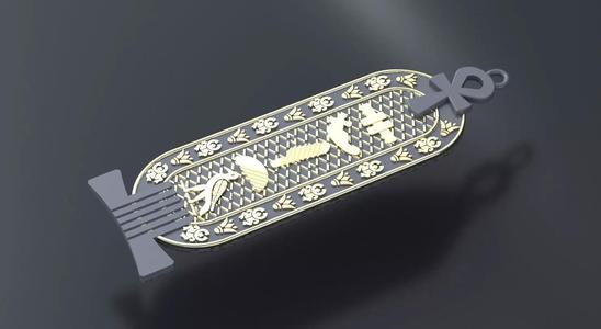 Egyptian-style pendants 3D print or CNC model