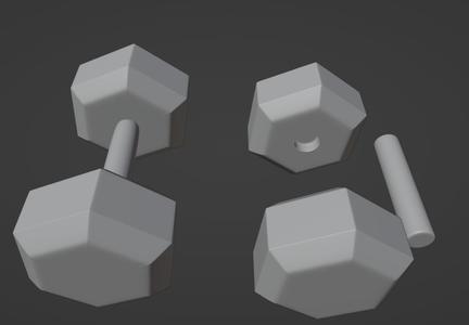 Dumbbells keychain / dumbbells keychaing