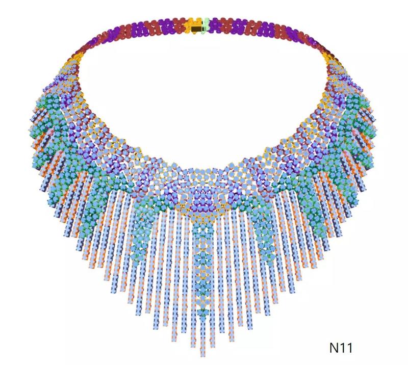 diamond design necklace