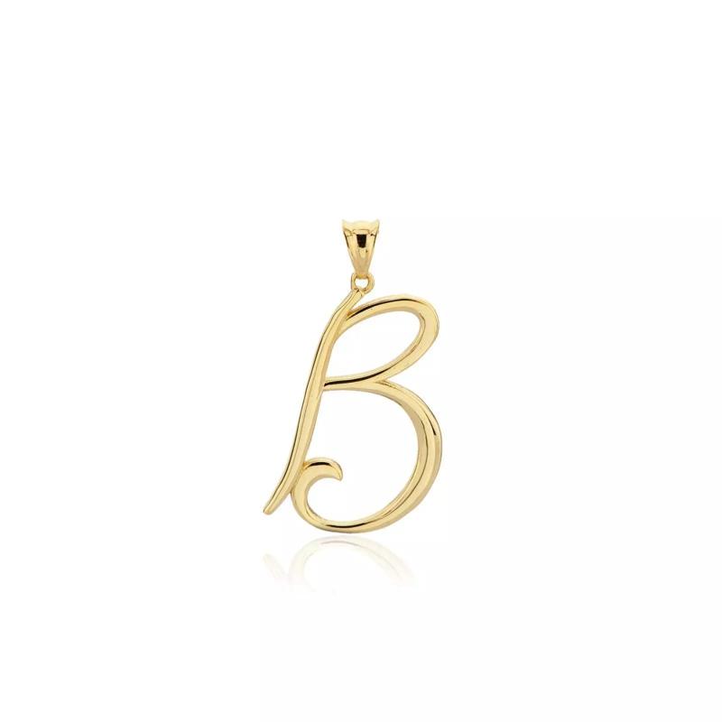 Handwritten Style Personalized Letter Pendant