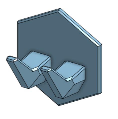 Double dish towel holder