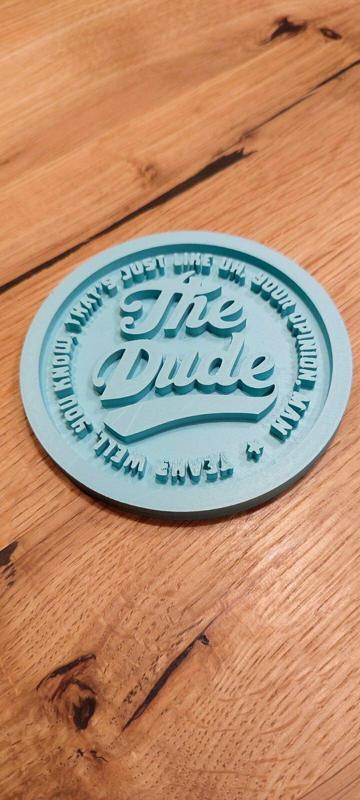 The Big Lebowski Dude coaster