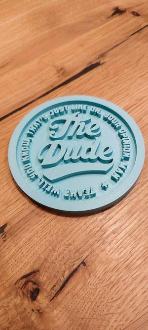 The Big Lebowski Dude coaster