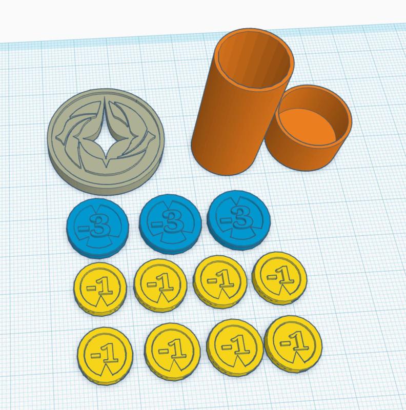 Disney Lorcana and Cubilete tokens
