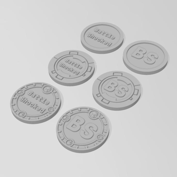 Battle Shocked Tokens