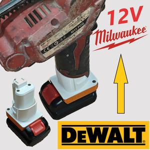 DEWALT 12 V ON MILWAUKEE 12V
