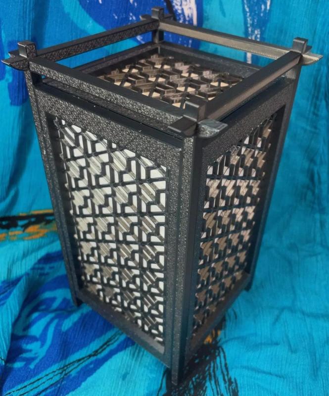 Kumiko Japanese Shoji Lantern - Bishamon-Kikkou