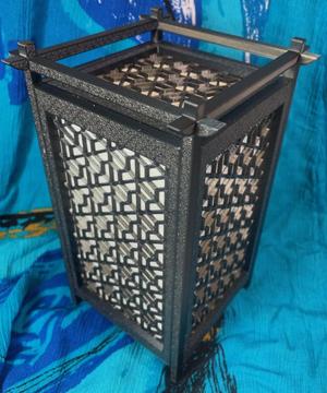 Kumiko Japanese Shoji Lantern - Bishamon-Kikkou