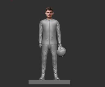 man with helmet in hand
