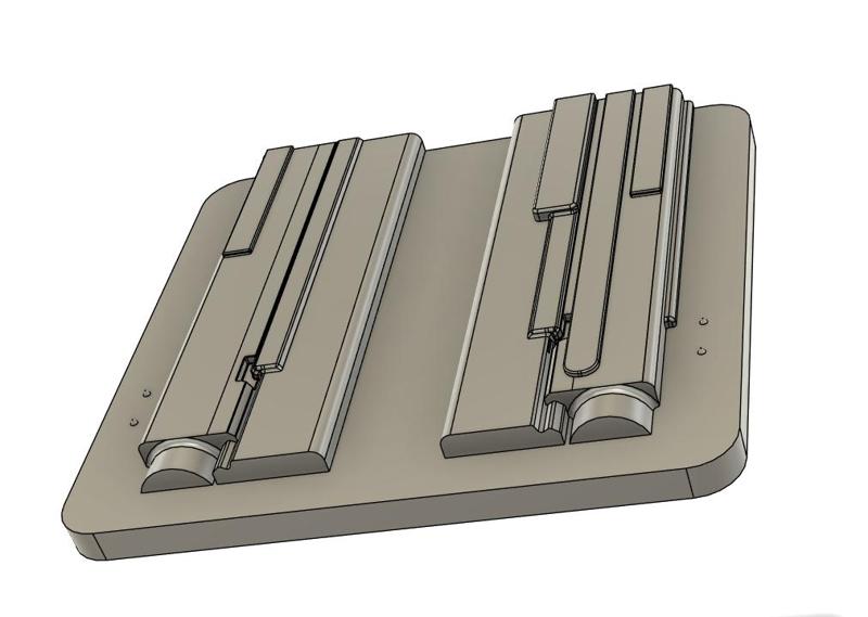 Glock 19/19x/45 with Nitecore NPL27 holster vac mold and trim jig