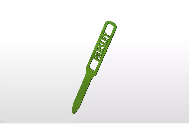 3D Printed Parsley Plant Marker