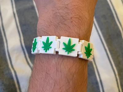 Modular Weed Leaf Bracelet