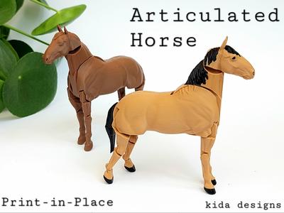 Articulated Horse (Print-in-Place)
