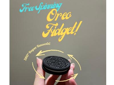 Realistic Free Spinning Super Smooth Oreo Fidget! 