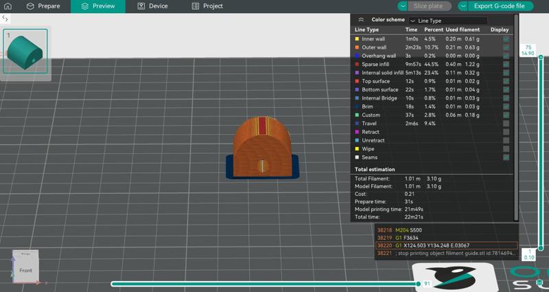 filament guide for sceoan windstorm s1 and any generic printer (needs some form of adhesion recommend double sided tape)
