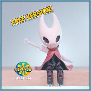 Hornet Flexi Shelf Buddy - FREE Hollow Knight Mini Character STL/3MF