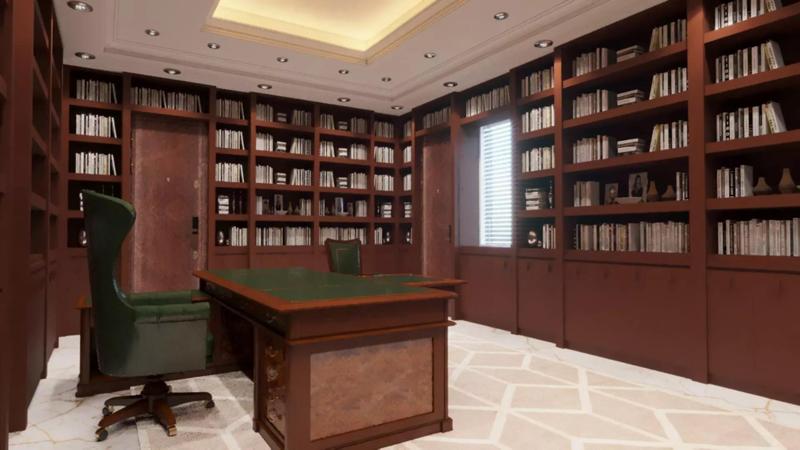 office scene and books - corona