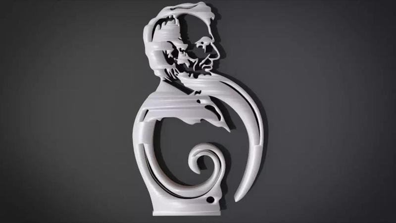 Simple Ornament with Abraham Lincoln motifs