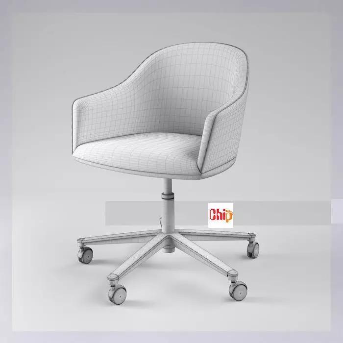 VITRA SOFTSHELL WHEELS- MODEL CHAIN 3D