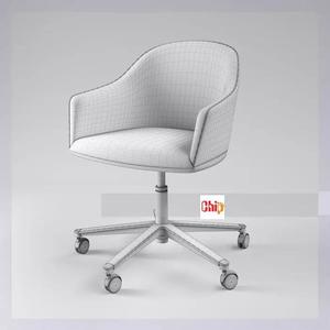 VITRA SOFTSHELL WHEELS- MODEL CHAIN 3D
