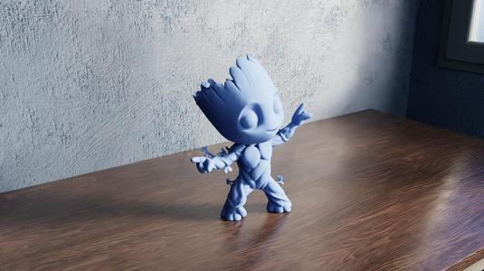 Chibi Happy Baby Groot – Joyful Forest Sprite