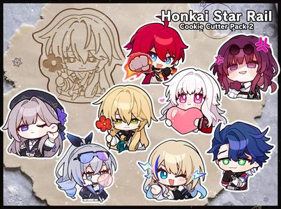 Honkai Star Rail Cookie Cutters Pack 2