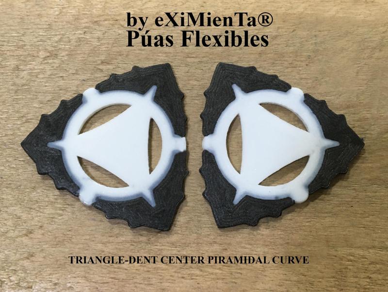 FlexiPick Center'Curve'PiramiralTriangle-Dent 1'50mm for electric guitar