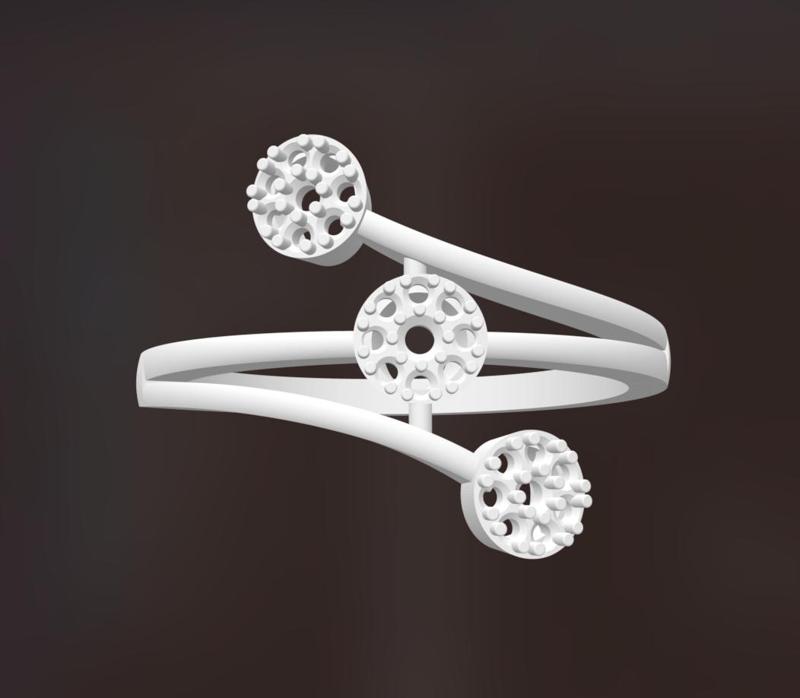Lightweight women ring 3D Model - No. 9