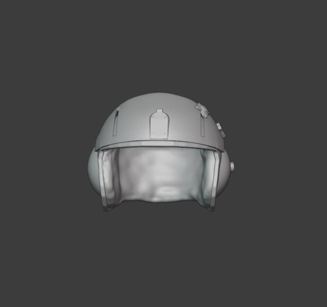 Helicopter pilot helmet, Helmet , Scale 1:32