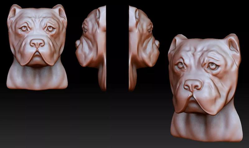 Cane corso bust pendant