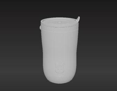 Lavender Creature-Inspired Double-Walled Beverage Holder - Modern Desk Accessory