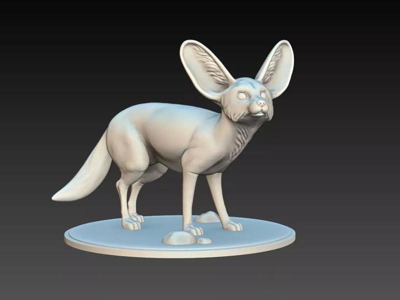 Fennec Fox 3D Model