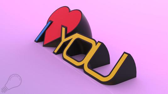 I ❤️ YOU ( decorative object )