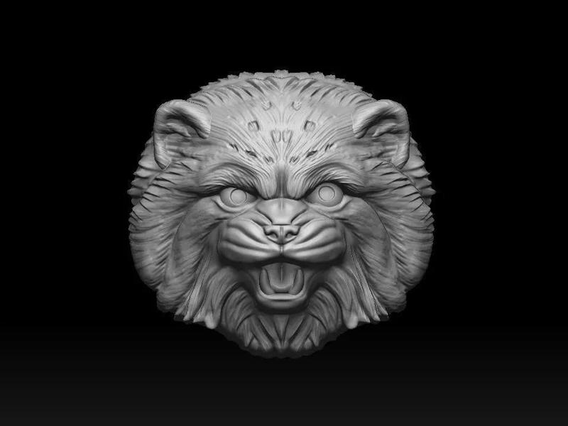 Cat Pallass manul 3D print model