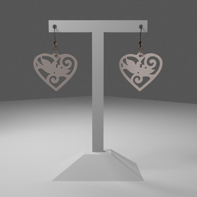 Heart earrings