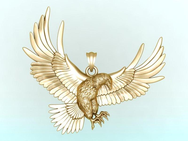 Eagle pendant - Mens pendant - N330