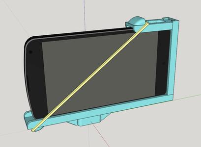 Phone tripod mount (Nexus 4 with flip cover case)