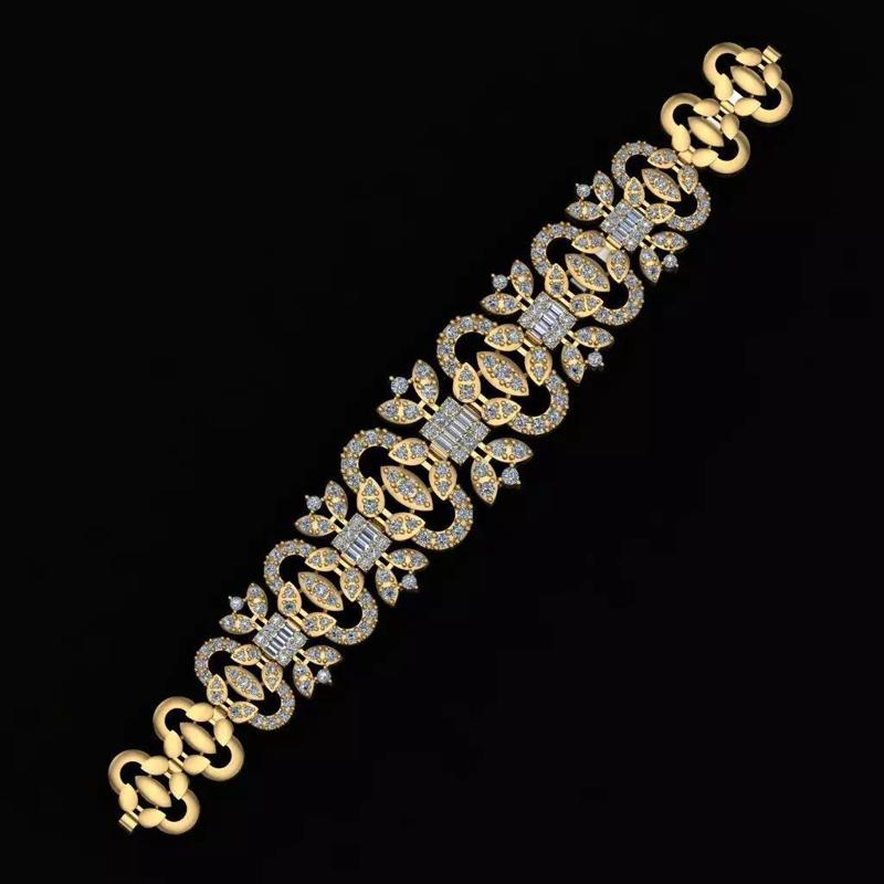 Diamond Breslet Jewellery for Women 3D print model