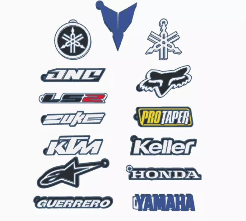 Kit 26 motorcycle keychains